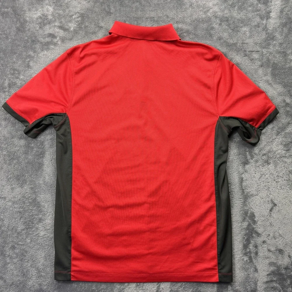 Nike Polo Shirt Mens Large Red Tampa Bay‎ Buccaneers NFL Dri-FIT Training 657574